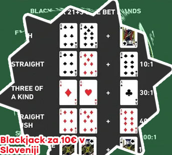 Blackjack za 10€ slovenija